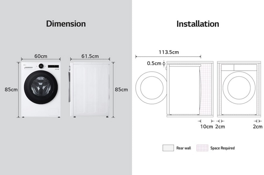 Máquina de Lavar Roupa LG F4X7513TWB com AI DD, Dispensador Automático de Detergente de 13 Kg e 1400 rpm - Branco Branco-10