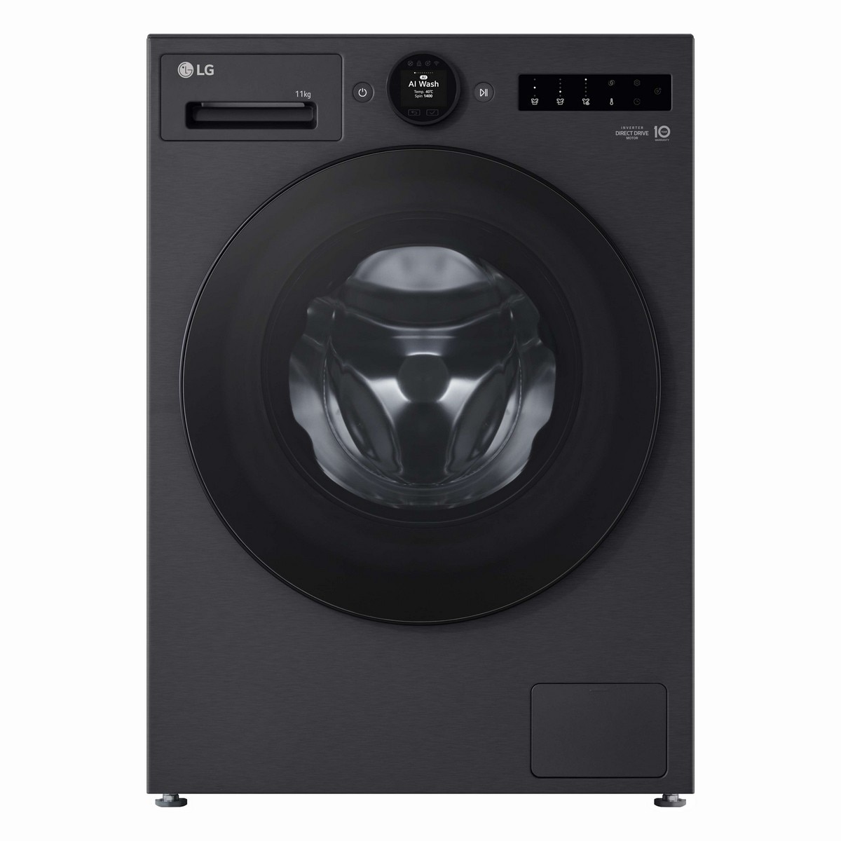 Imagem 0 de Máquina de Lavar Roupa LG F4X7511TBB Carga Frontal, de 11 Kg e 1400 rpm - Matte Black