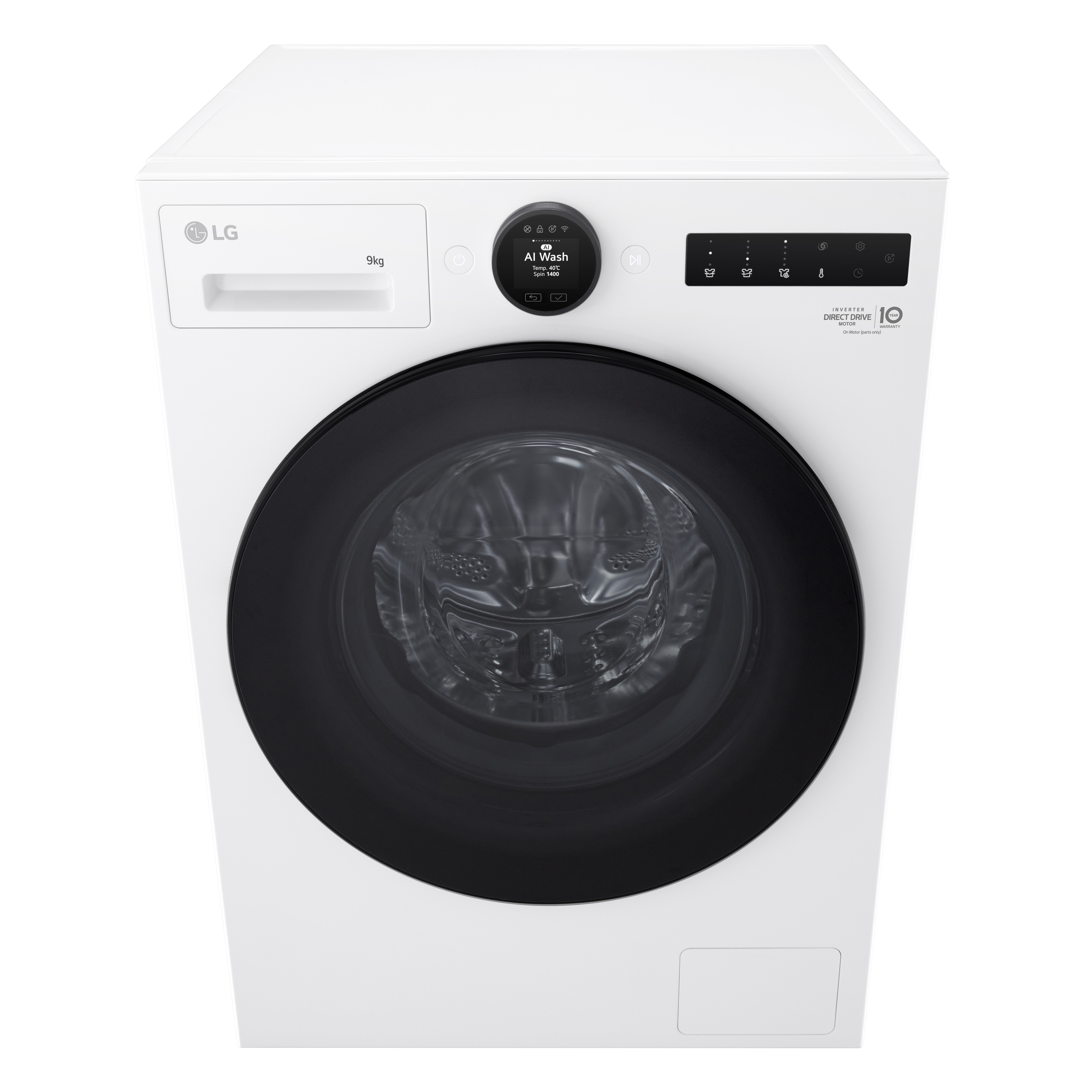 Máquina de Lavar Roupa LG F4X9009TWCE Série 900, AI Direct Drive, TurboWash 360º de 9 kg e 1400 rpm - Branco Branco-4