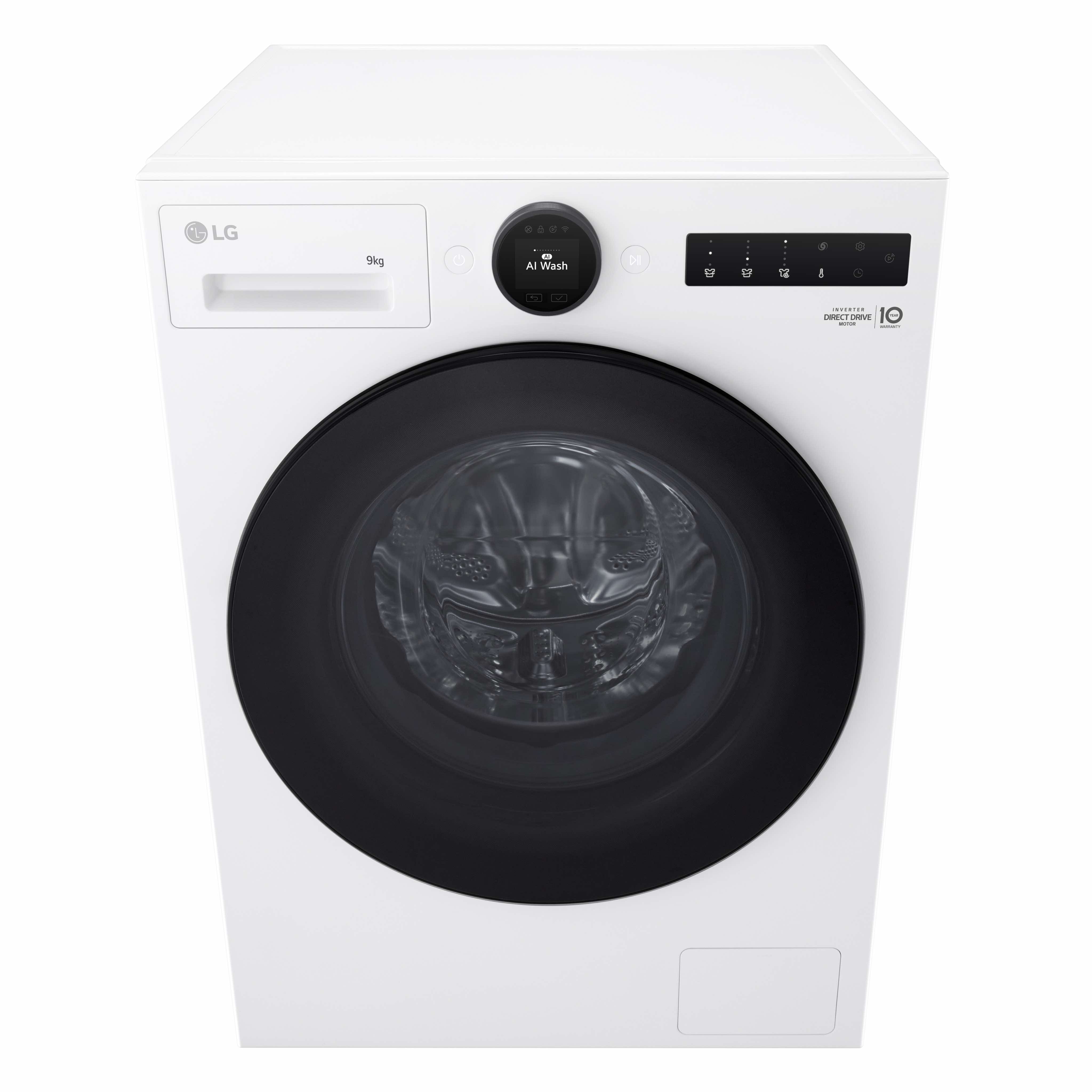 Máquina de Lavar Roupa LG F4X7009TWB Carga Frontal, AI DD, Steam, TurboWash 360, de 9 Kg e 1400 rpm - Essence White Branco-3