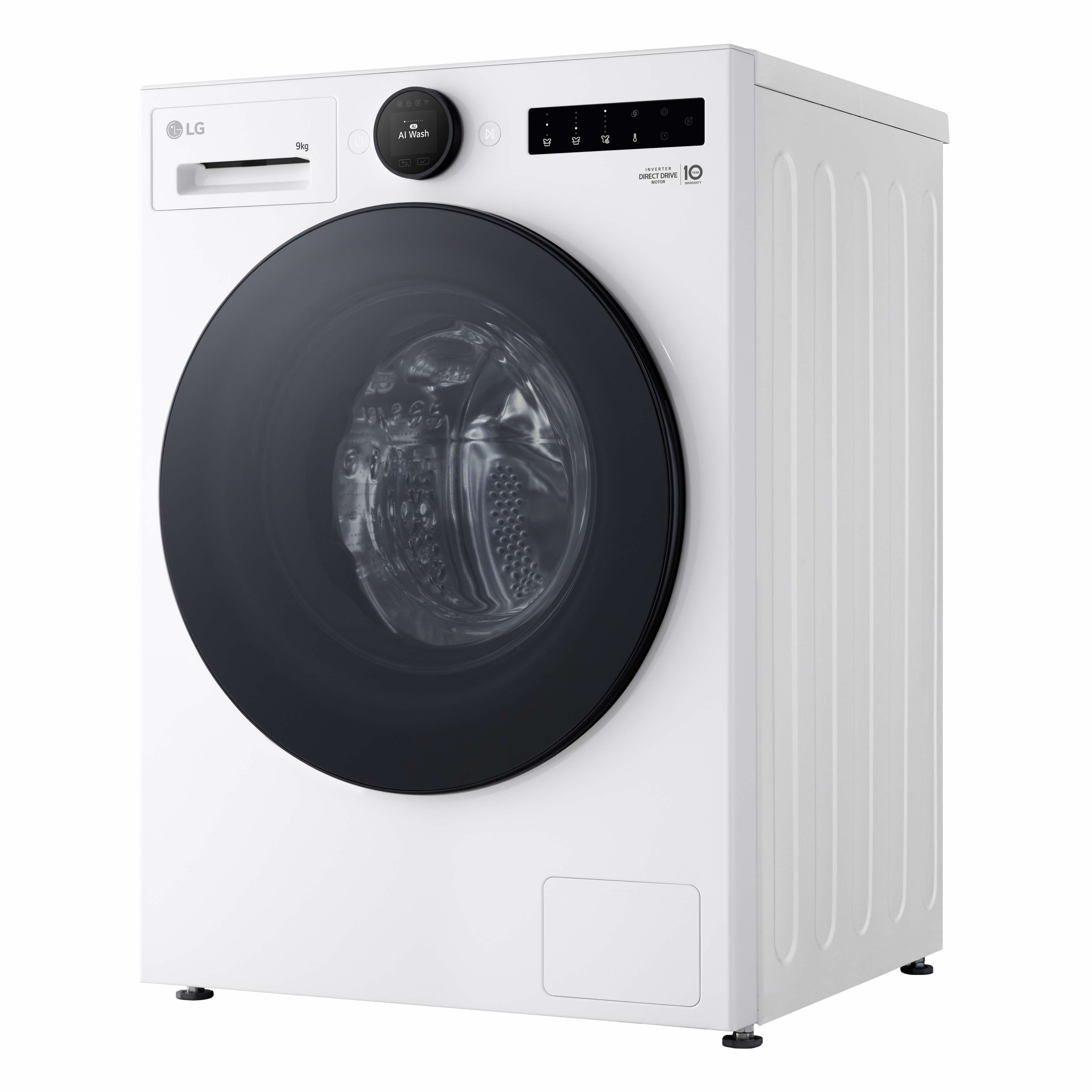 Máquina de Lavar Roupa LG F4X7009TWB Carga Frontal, AI DD, Steam, TurboWash 360, de 9 Kg e 1400 rpm - Essence White Branco-7