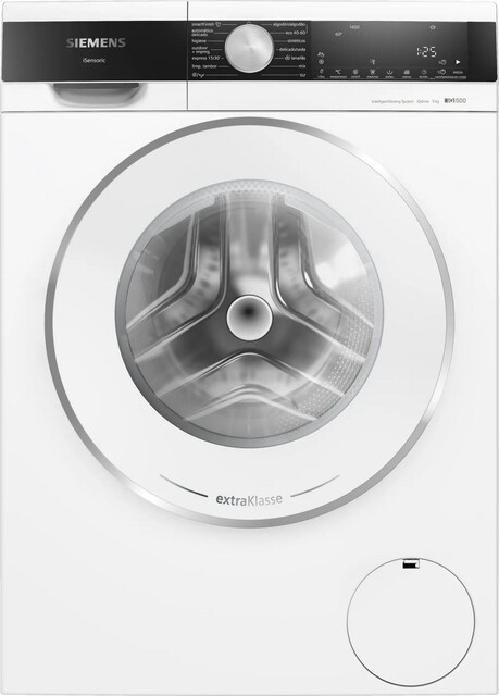 Imagem 0 de Máquina de Lavar Roupa Siemens iQ500 WG44G2F2EP i-Dos, Carga Frontal de 9 Kg e 1400 rpm - Branco
