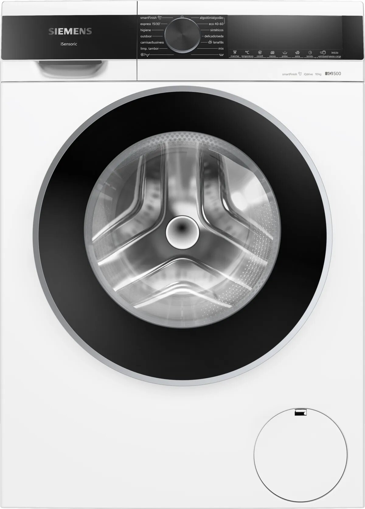 Imagem 0 de Máquina de Lavar Roupa Siemens iQ500 WG56G2Z1ES Carga Frontal, SmartFinish, WaterPerfect Plus, iQdrive? de 10 Kg e 1600 rpm - Branco