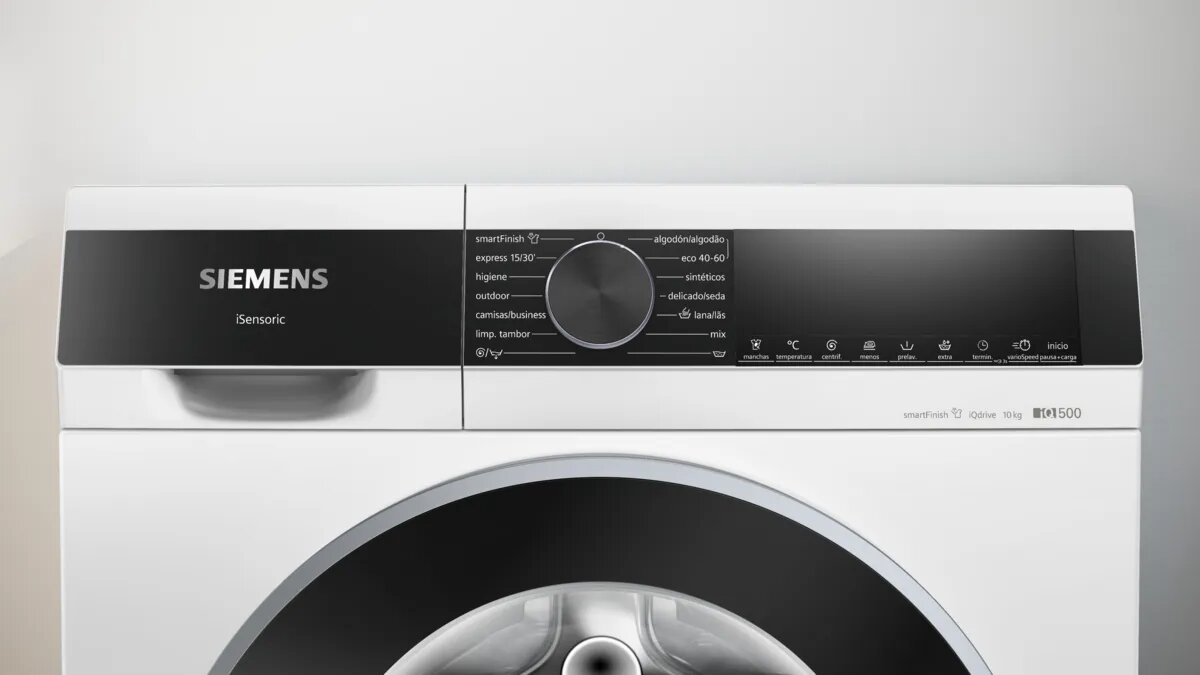 Máquina de Lavar Roupa Siemens iQ500 WG56G2Z1ES Carga Frontal, SmartFinish, WaterPerfect Plus, iQdrive? de 10 Kg e 1600 rpm - Branco Branco-5