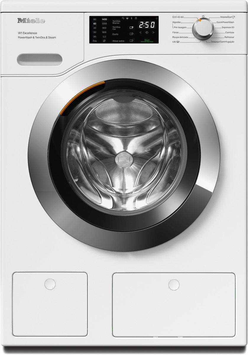Imagem 0 de Máquina de Lavar Roupa Miele WEG885 WCS PWash&TDos&Steam Carga Frontal W1, de 9 Kg e 1440 rpm - Branco
