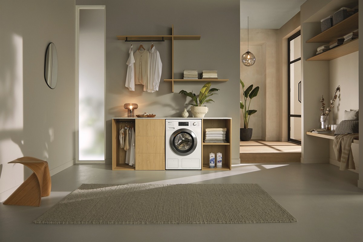 Máquina de Lavar Roupa Miele WEG885 WCS PWash&TDos&Steam Carga Frontal W1, de 9 Kg e 1440 rpm - Branco Branco-4