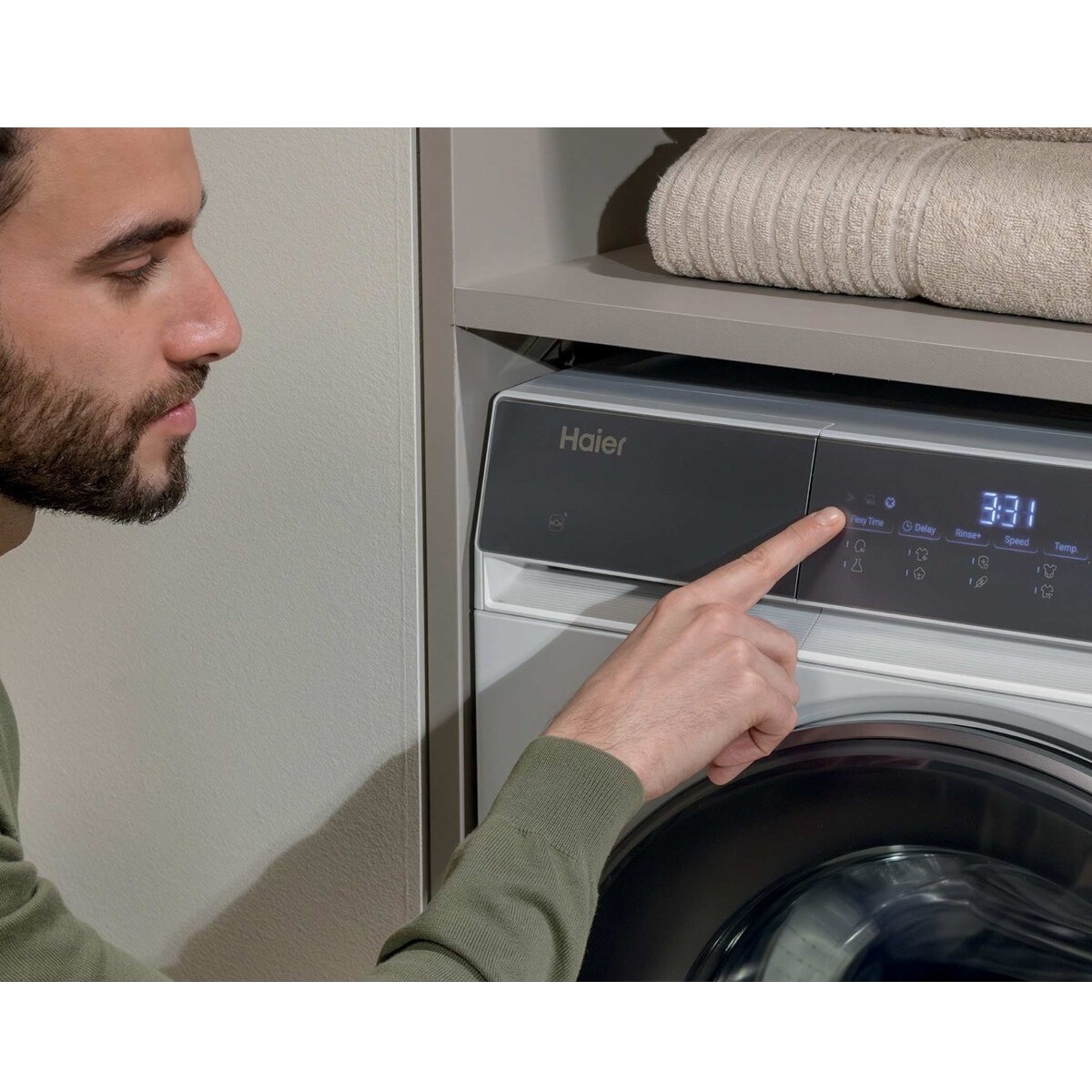 Máquina de Lavar Roupa Haier Série X7 - HW120-B14367U-IB Motor Direct Motion de 12 kg e 1400 rpm - Branco Branco-4