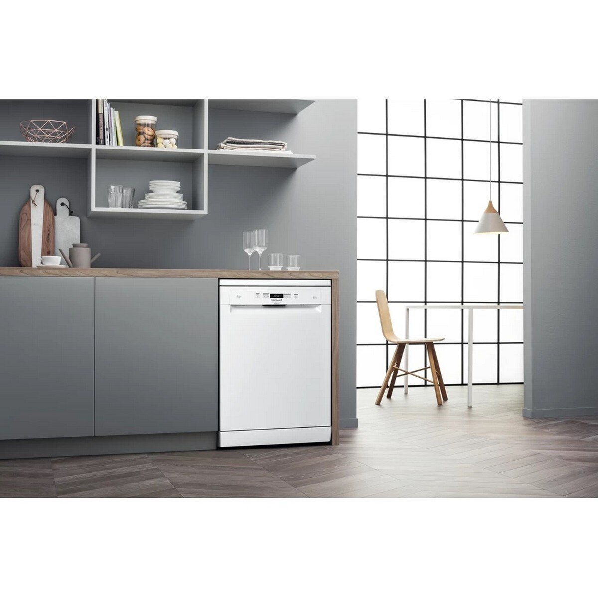 Máquina de Lavar Loiça HotPoint HFC 3C41 CW de 14 Conjuntos e de 60 cm - Branco Branco-5