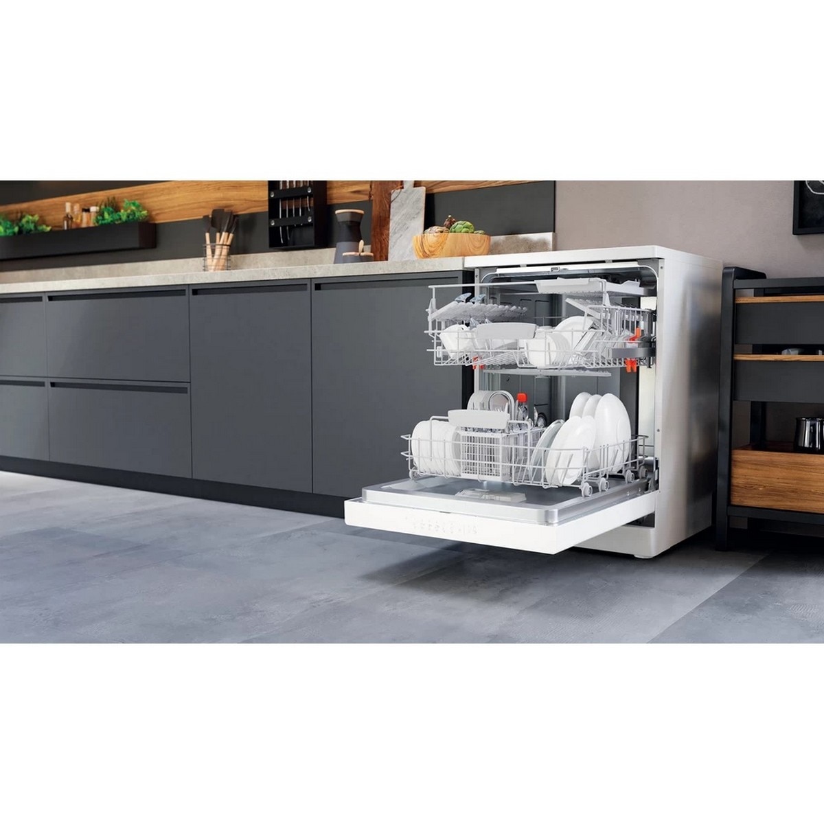 Máquina de Lavar Loiça HotPoint HFC 3C41 CW de 14 Conjuntos e de 60 cm - Branco Branco-6