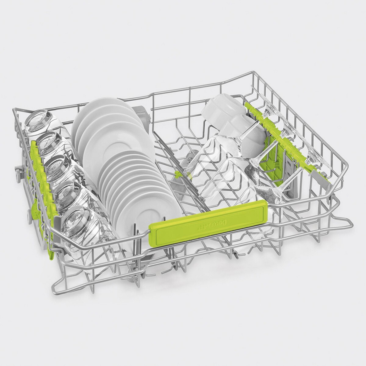 Máquina de Lavar Loiça Smeg Universal LVS344BQX Meia Carga, de 14 Talheres e de 60 cm - Aço Inox Aço inoxidável-3