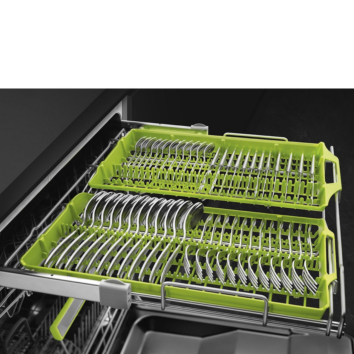 Máquina de Lavar Loiça Smeg Universal LVS344BQX Meia Carga, de 14 Talheres e de 60 cm - Aço Inox Aço inoxidável-9