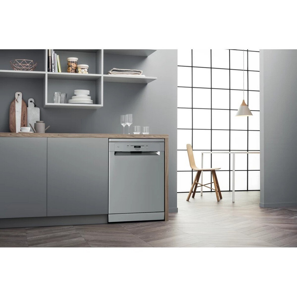 Máquina de Lavar Loiça Hotpoint HFC 3C26 F X de 14 Talheres e de 60 cm - Inox Inox-3