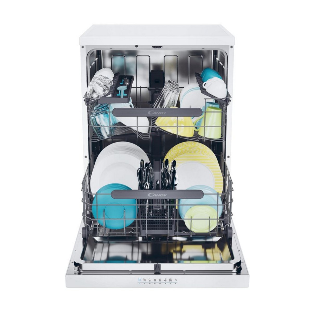 Máquina de Lavar Loiça Candy CF 5C4FOPW RapidÓ para 15 Conjuntos e de 60 cm - Branco Branco-3