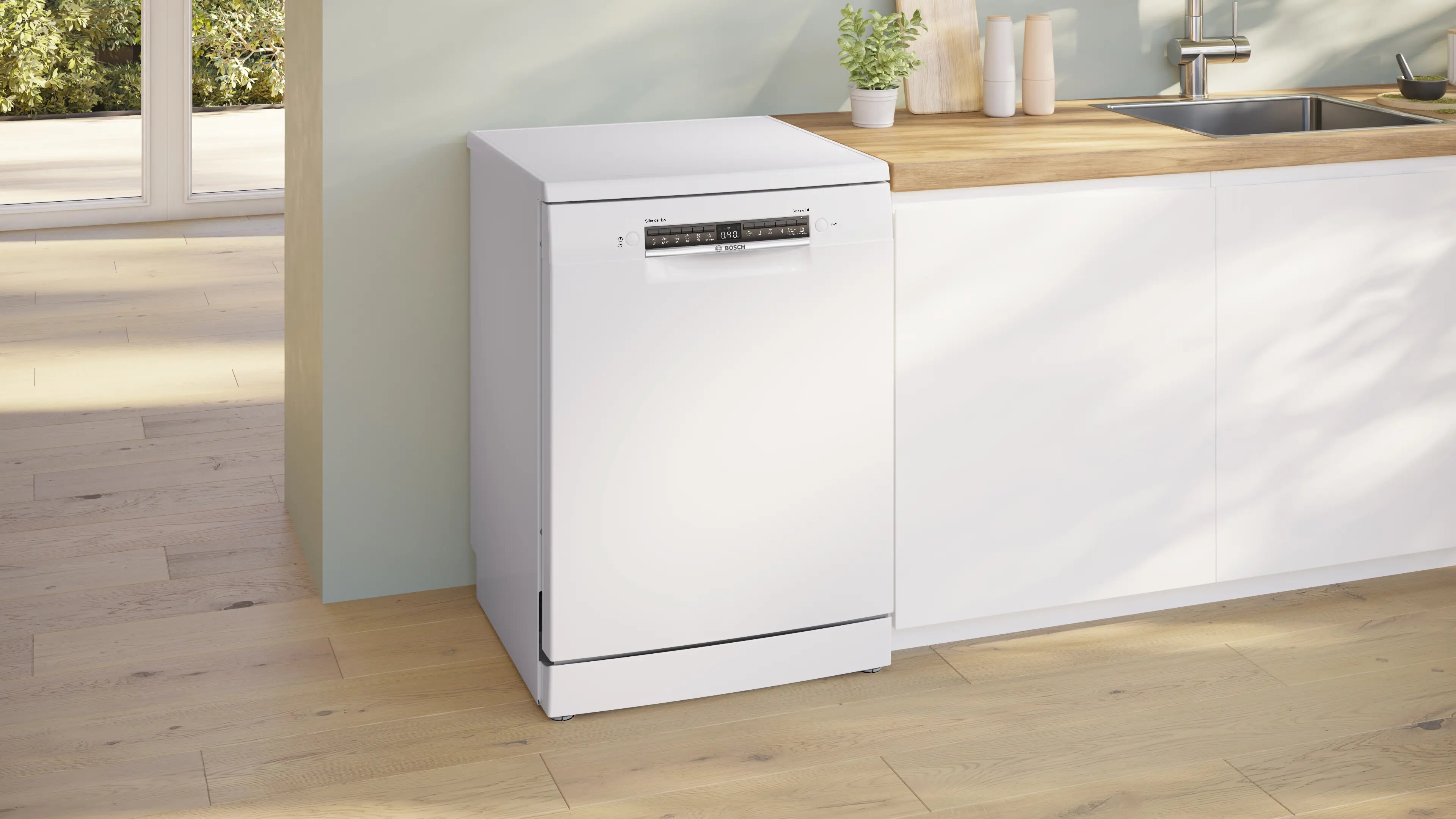 Máquina de Lavar Loiça Bosch Serie 4 SMS4EMW01E Home Connect, 3ª Gaveta de 14 Conjuntos e de 60 cm - Branco Branco-3
