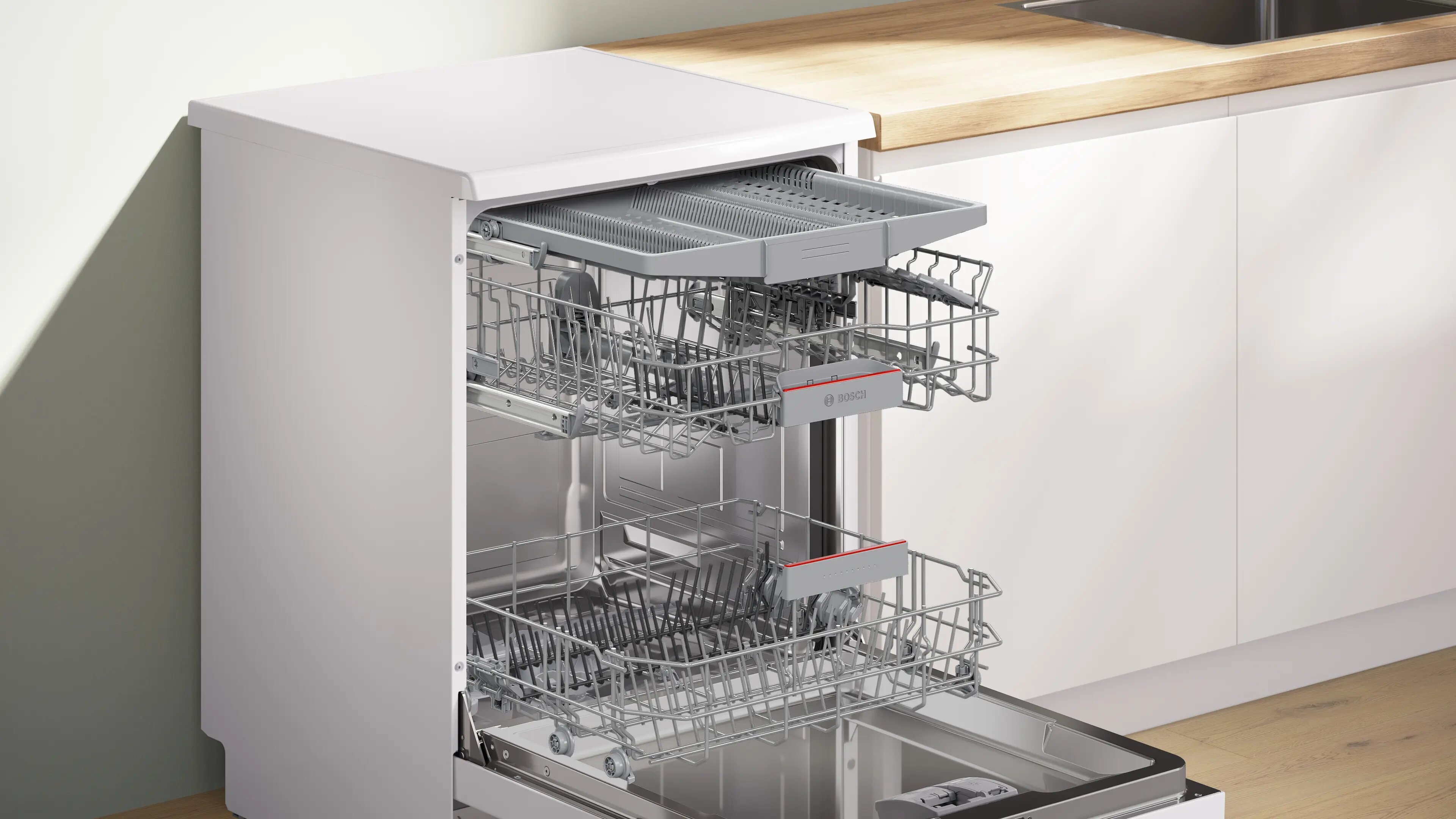 Máquina de Lavar Loiça Bosch Serie 4 SMS4EMW01E Home Connect, 3ª Gaveta de 14 Conjuntos e de 60 cm - Branco Branco-6