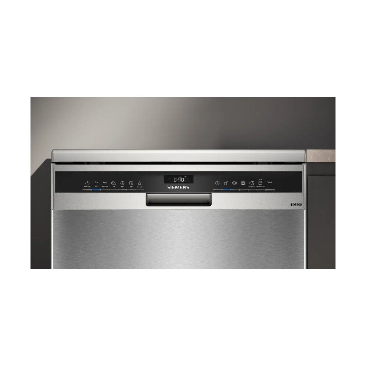 Máquina de Lavar Loiça Siemens iQ500 SN25ZI08CE 3º Cesto, aquaStop Home Connect de 14 Conjuntos e 60 cm - Inox Lacado Aço Inoxidável Anti-Impressões Digitais-2