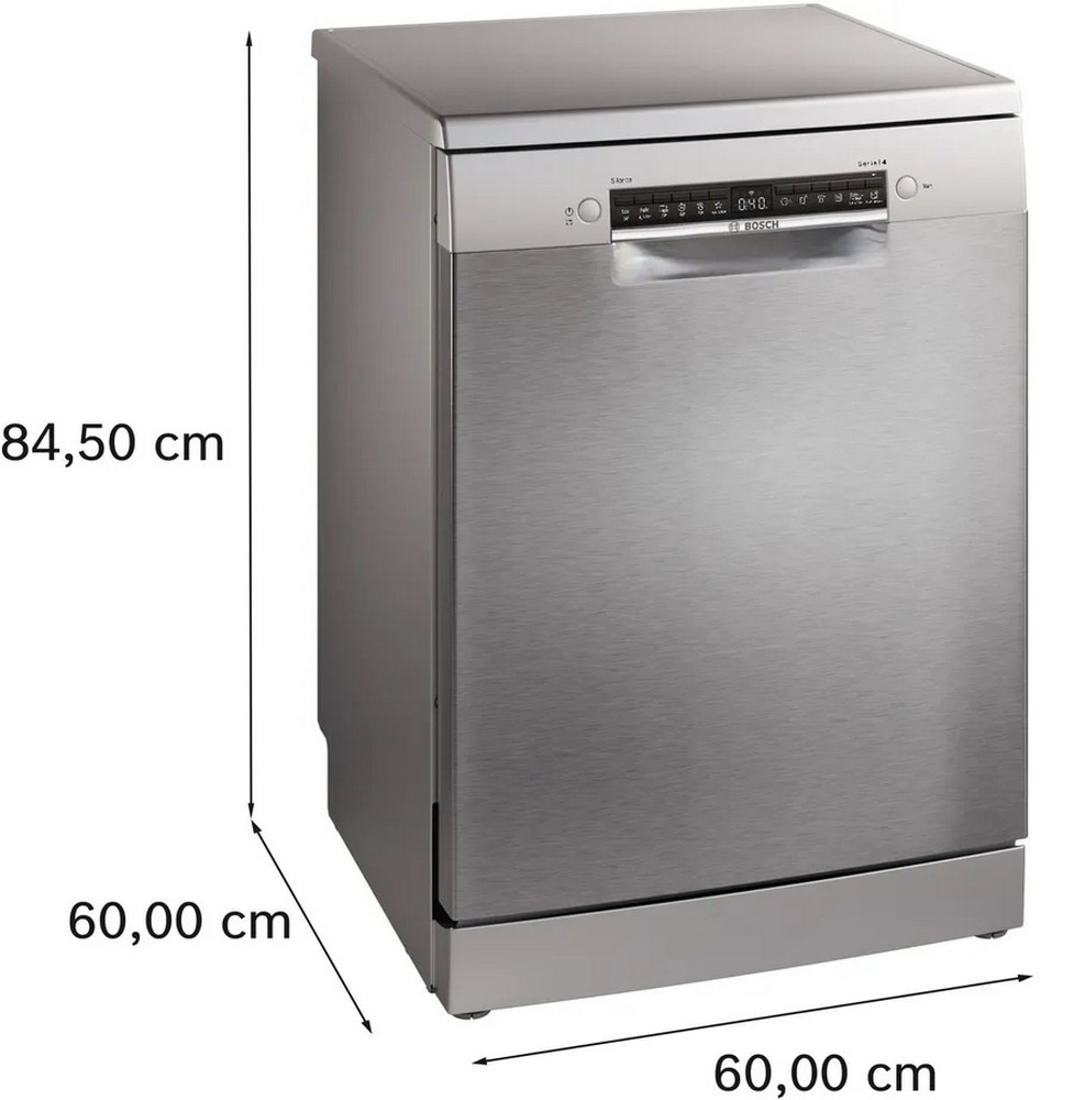 Máquina de Lavar Loiça Bosch Serie 4 SMS4HTI00E de 13 Conjuntos e de 60 cm - Inox Lacado Inox-3