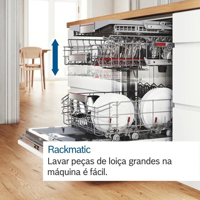 Máquina de Lavar Loiça Bosch Serie 4 SMS4ECI28E de 14 Conjuntos, 3º Cesto e de 60 cm - Aço Antidedadas Aço inoxidável-6