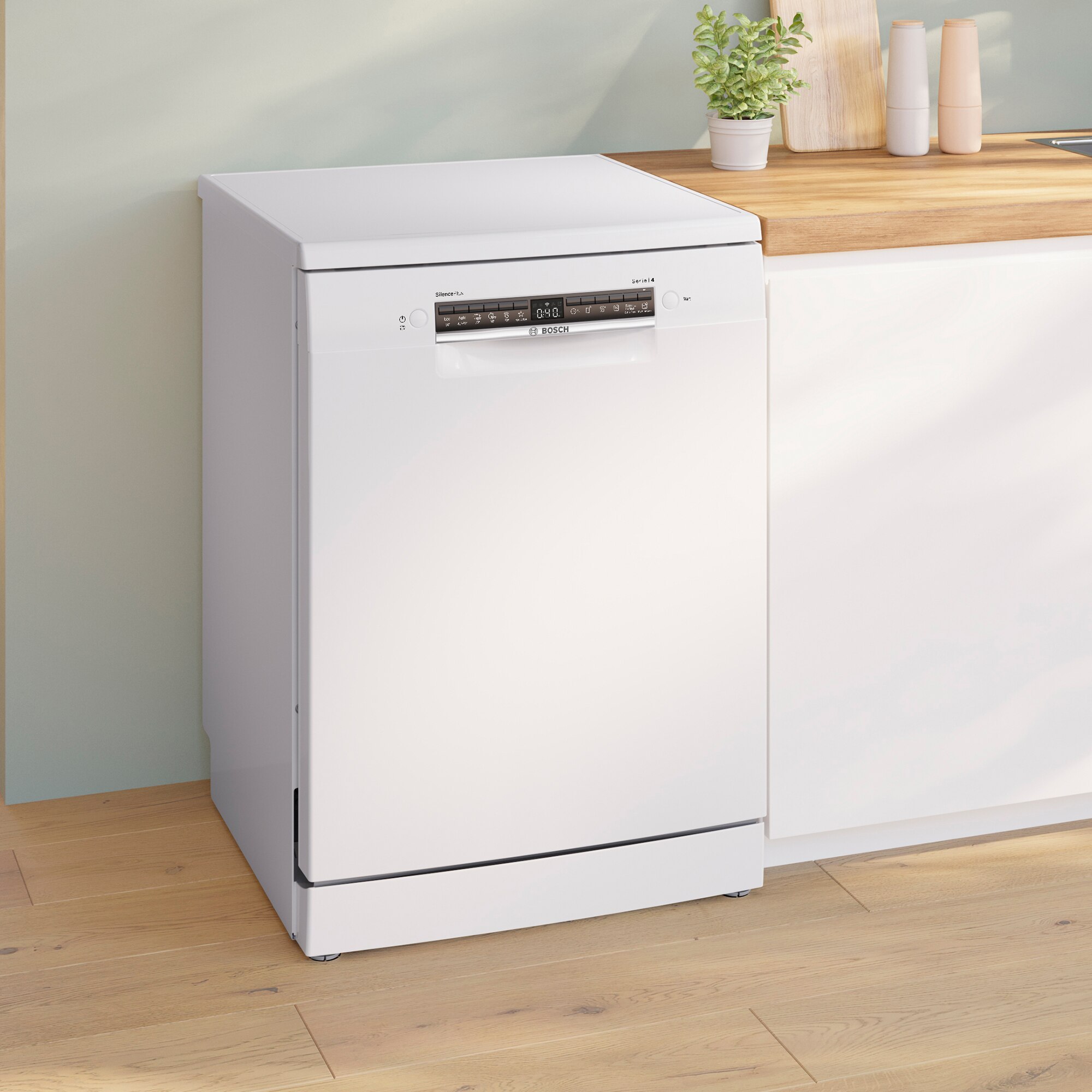 Máquina de Lavar Loiça Bosch Serie 4 SMS4ECW28E de 14 Conjuntos, 3º Cesto e de 60 cm - Branco Branco-3