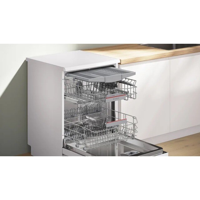 Máquina de Lavar Loiça Bosch Serie 4 SMS4ECW28E de 14 Conjuntos, 3º Cesto e de 60 cm - Branco Branco-9