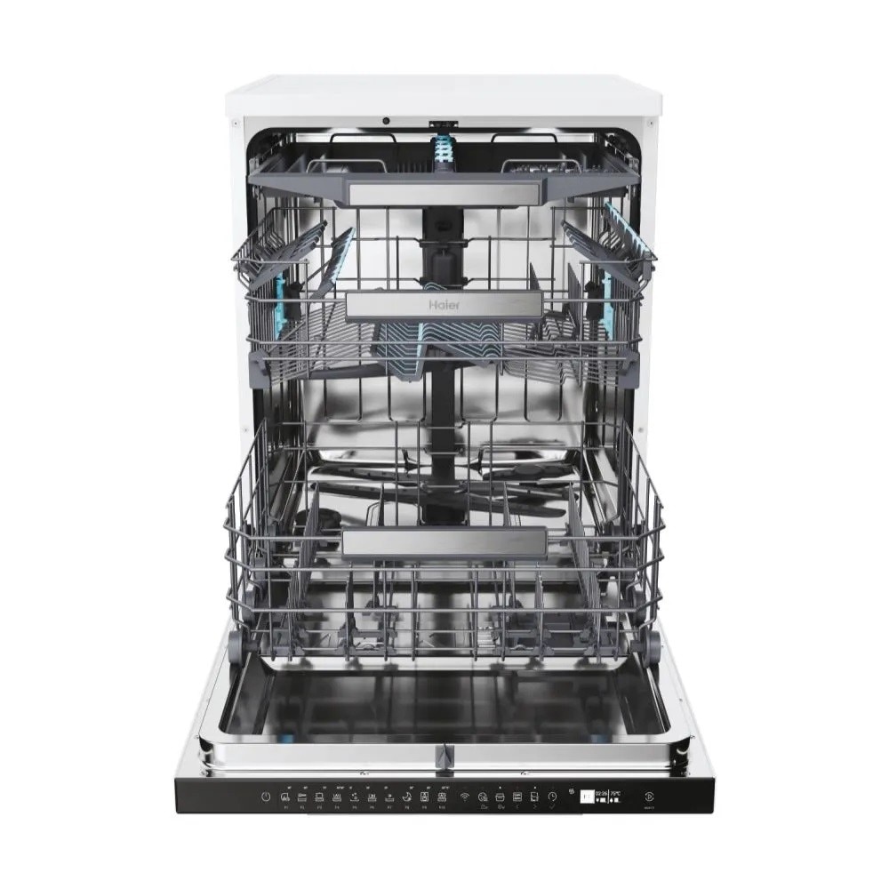 Máquina de Lavar Loiça Haier I-Pro Shine Série 7 XF 4A4M4PW de 14 Conjuntos, 3º Cesto e de 59,7 cm - Branco Branco-2