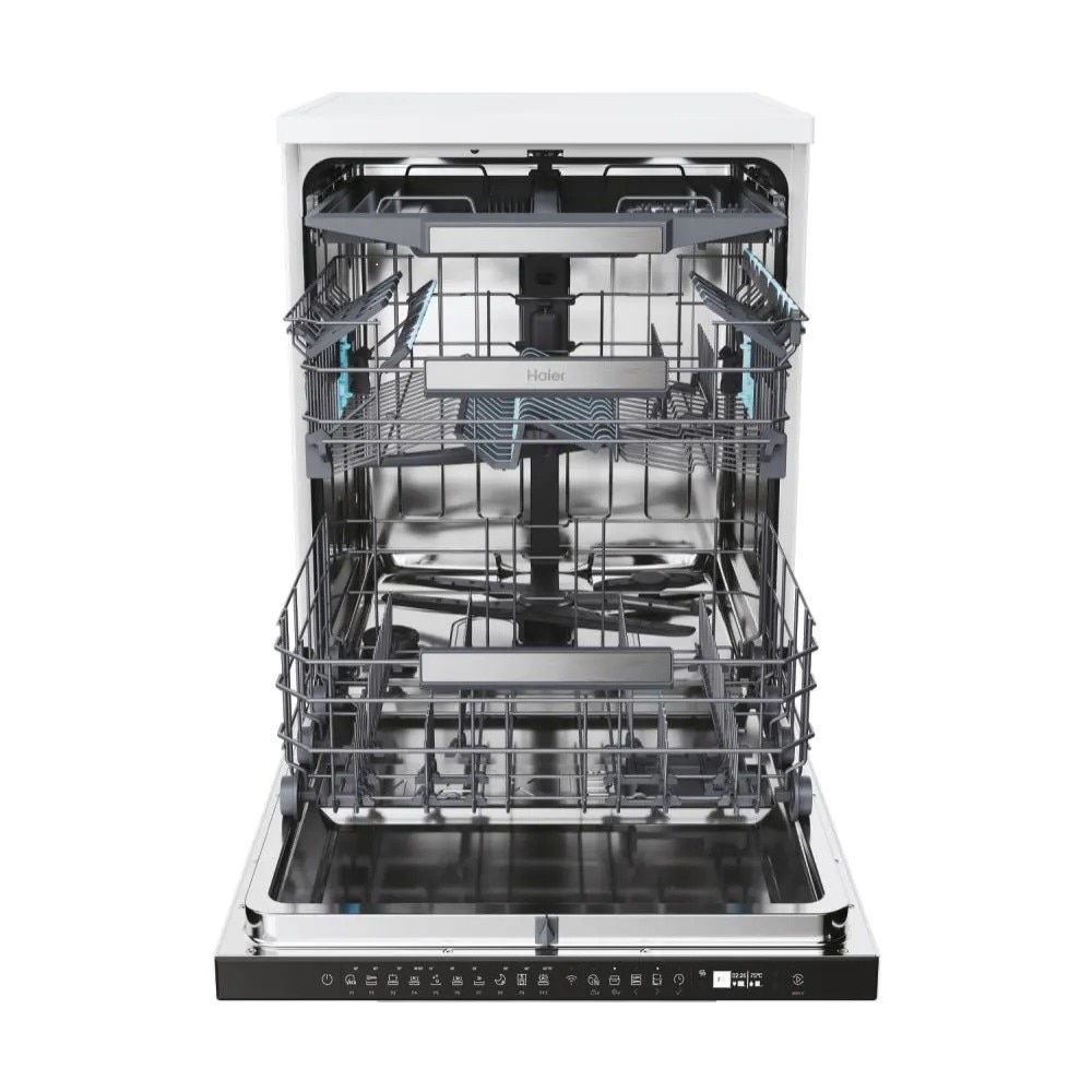 Máquina de Lavar Loiça Haier I-Pro Shine Série 5 XF 6B2M3PW de 16 Conjuntos, 3º Cesto e de 59,7 cm - Branco Branco-4