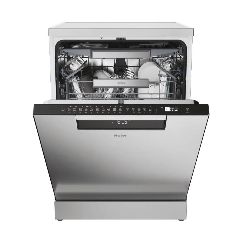 Máquina de Lavar Loiça Haier XF 6C2M1PX de 16 conjuntos, 60 cm e com Wifi I-Pro Shine - Inox Inox-2