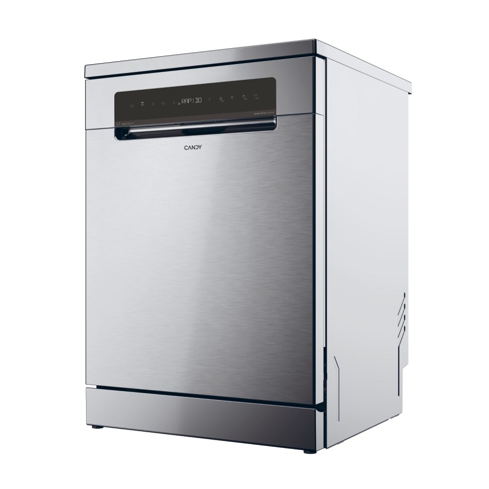 Máquina de Lavar Loiça Candy CNF 4A4S3PSX Rapidó, 3º Cesto, de 14 Conjuntos e de 60 cm - Inox Inox-3