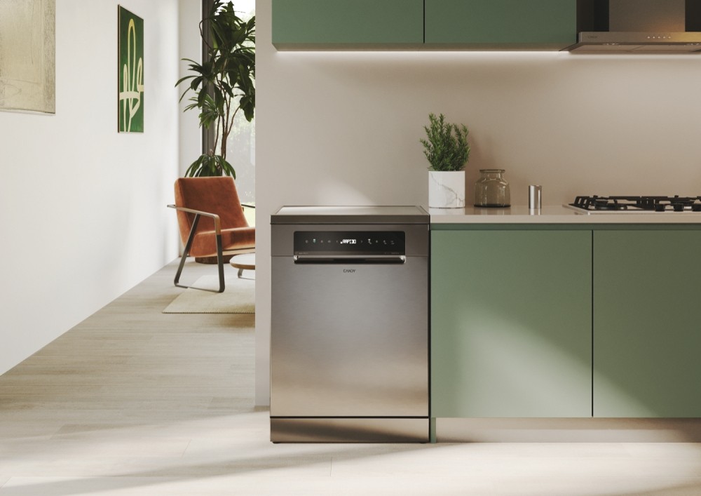 Máquina de Lavar Loiça Candy CNF 4A4S3PSX Rapidó, 3º Cesto, de 14 Conjuntos e de 60 cm - Inox Inox-5
