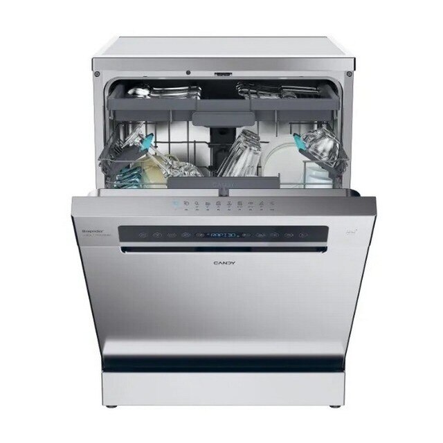Máquina de Lavar Loiça Candy CF 6B4S1PX Rapidó, (Wi-Fi + BLE), 3º Cesto, de 16 Conjuntos e de 60 cm - Inox Inox-2