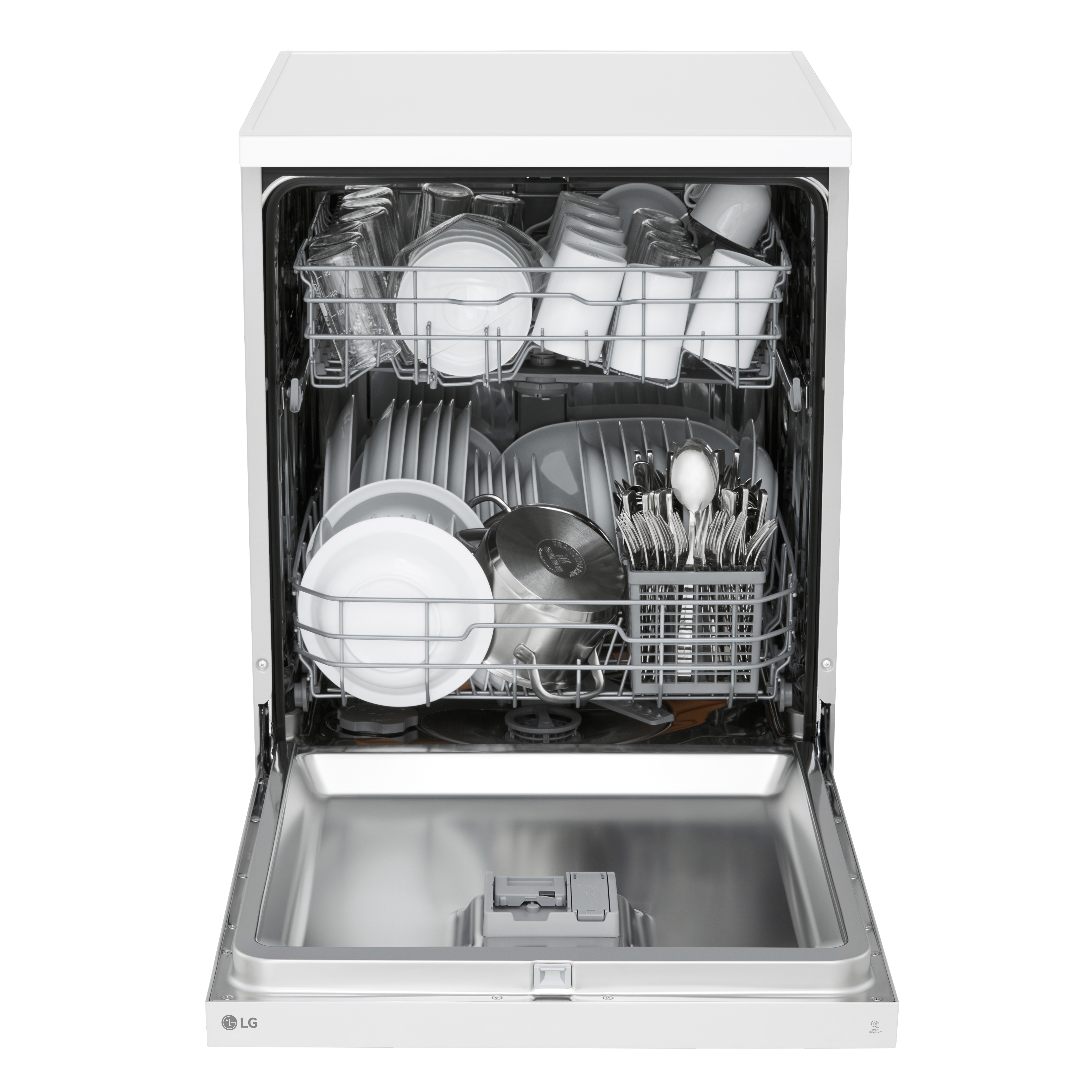 Máquina de Lavar Loiça LG DF142FW QuadWashTM, de 14 conjuntos e 60 cm - Branco Branco-2