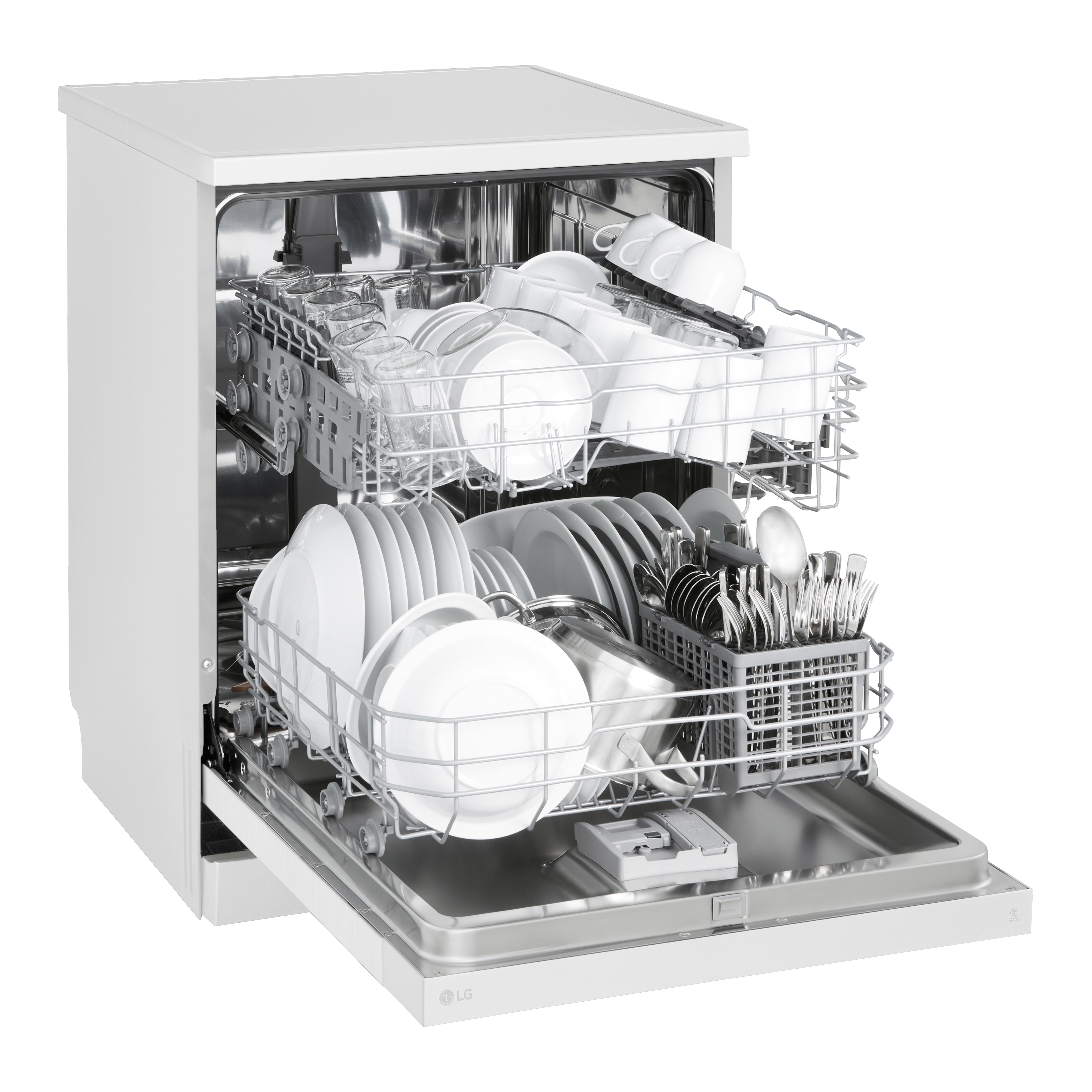 Máquina de Lavar Loiça LG DF142FW QuadWashTM, de 14 conjuntos e 60 cm - Branco Branco-7