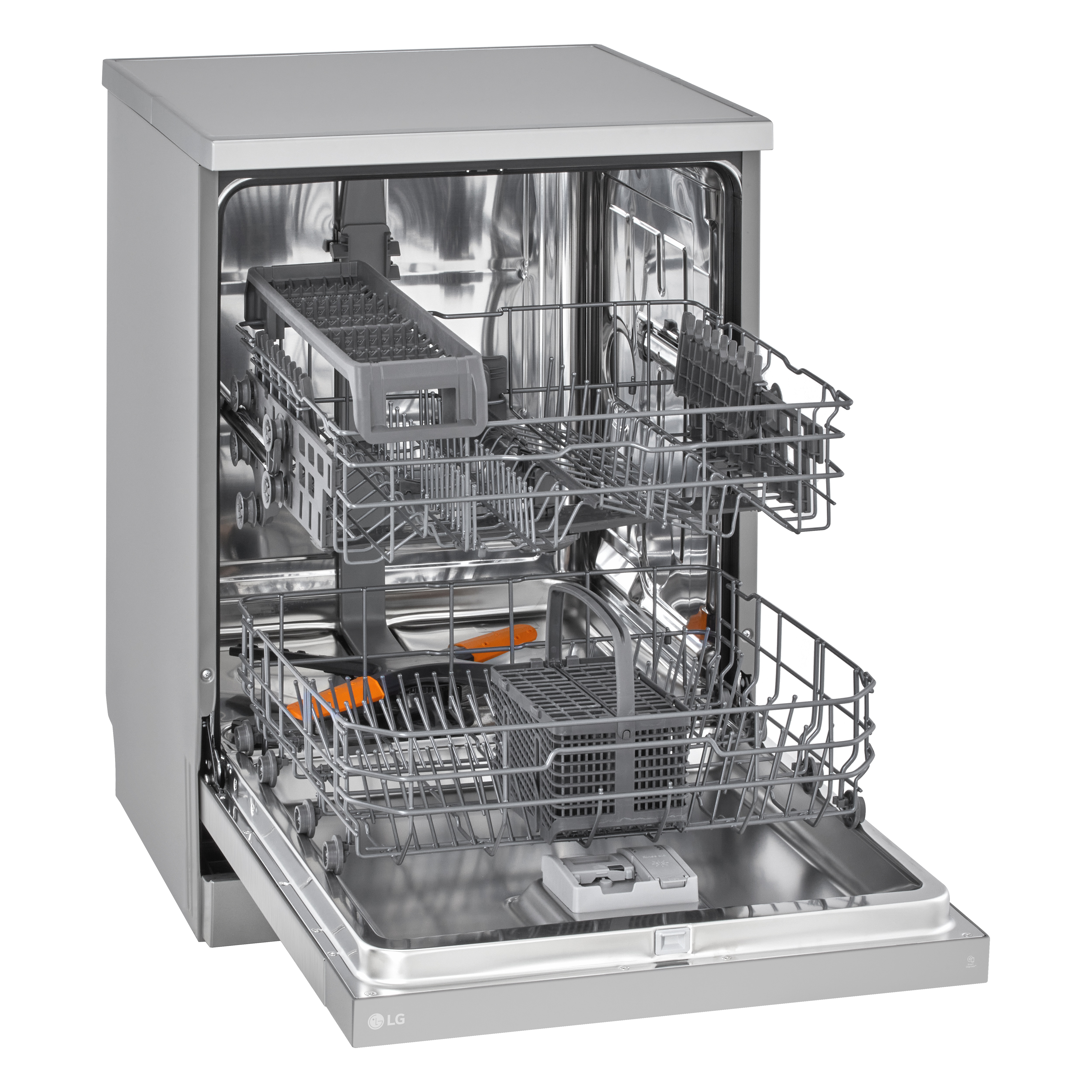 Máquina de Lavar Loiça Lg DF142FV QuadWashTM, de 14 Conjuntos e 60 cm - Inox Inox anti marcas-5