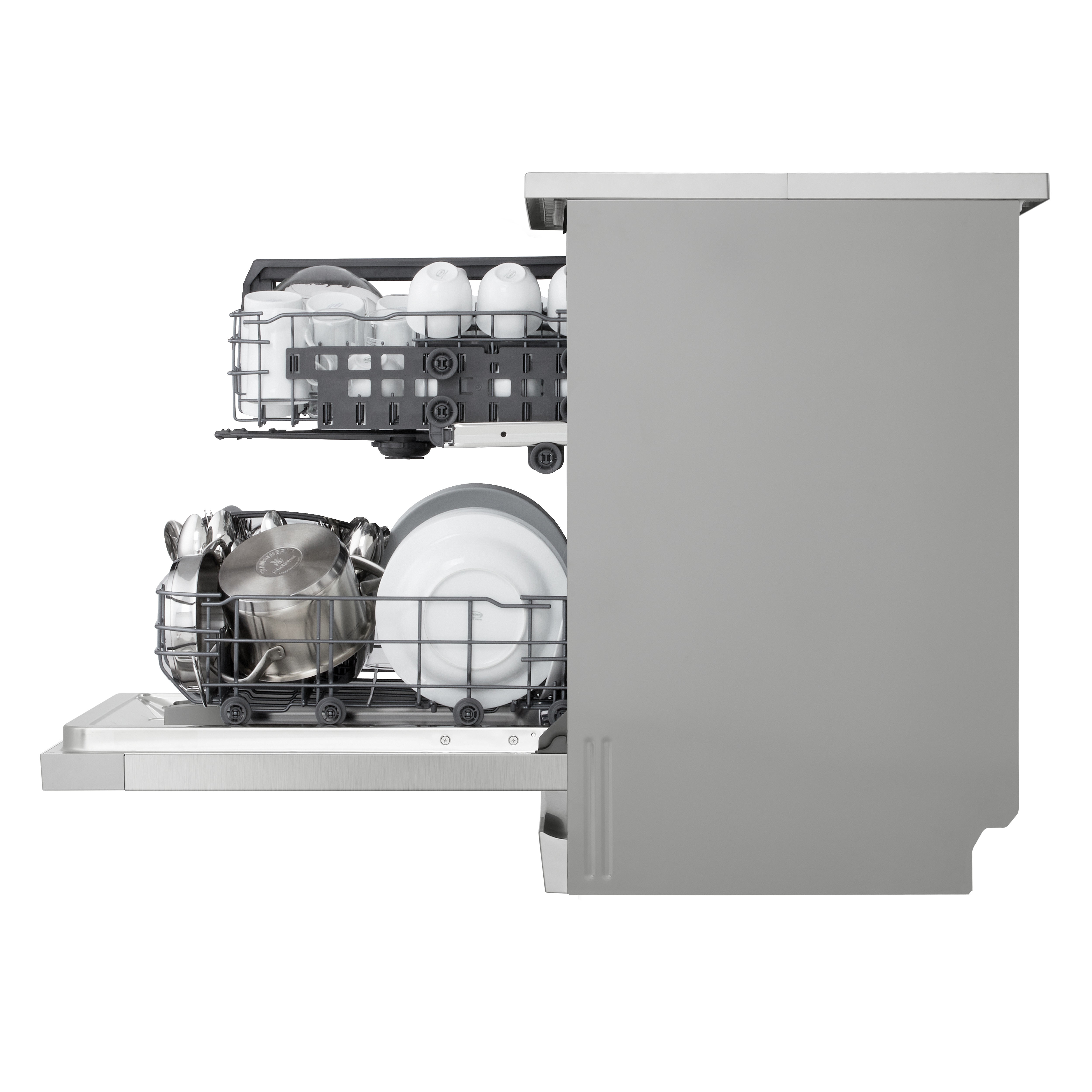 Máquina de Lavar Loiça Lg DF142FV QuadWashTM, de 14 Conjuntos e 60 cm - Inox Inox anti marcas-9