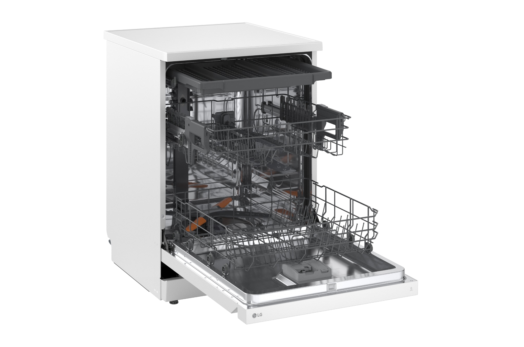 Máquina de Lavar Loiça LG DF273FW QuadWash, EasyRack Plus com Terceira Bandeja - Branco Branco-5