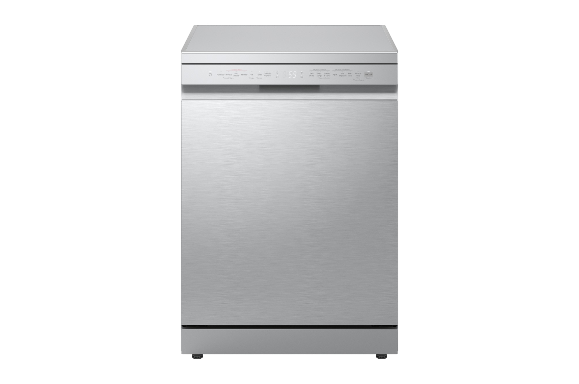 Máquina de Lavar Loiça LG DF273FVS de 14 conjuntos, 60 cm e com QuadWash, TrueSteam e EasyRack Plus e Terceira Bandeja - Silver Silver-3