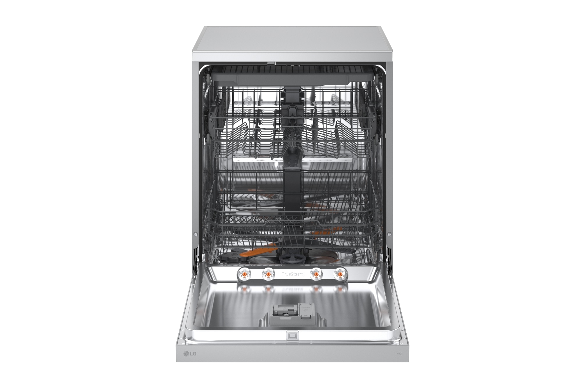 Máquina de Lavar Loiça LG DF273FVS de 14 conjuntos, 60 cm e com QuadWash, TrueSteam e EasyRack Plus e Terceira Bandeja - Silver Silver-5