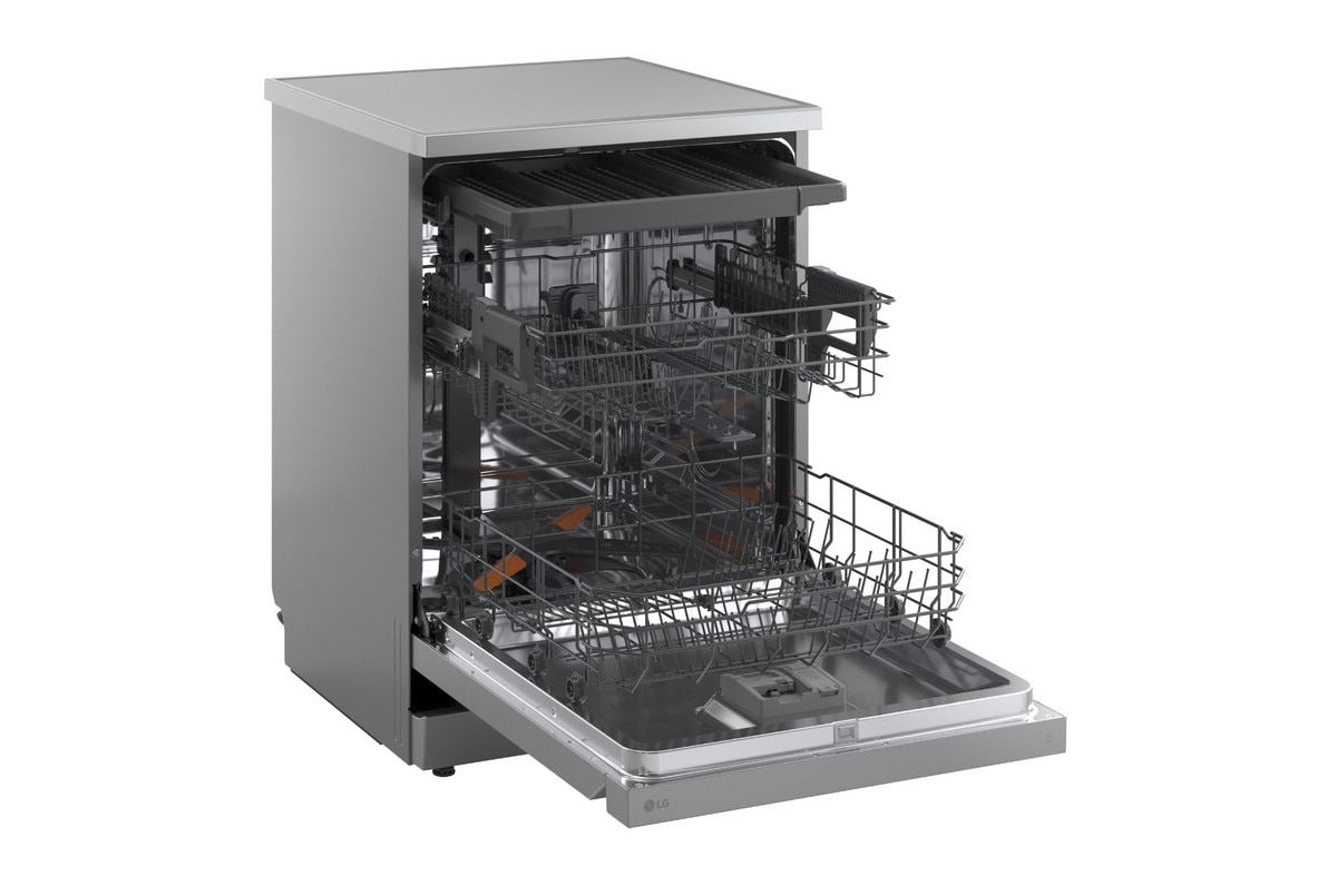 Máquina de Lavar Loiça LG DF273FV de 14 Conjuntos, 3ªBandeja e 60 cm - Prime Silver Silver-9
