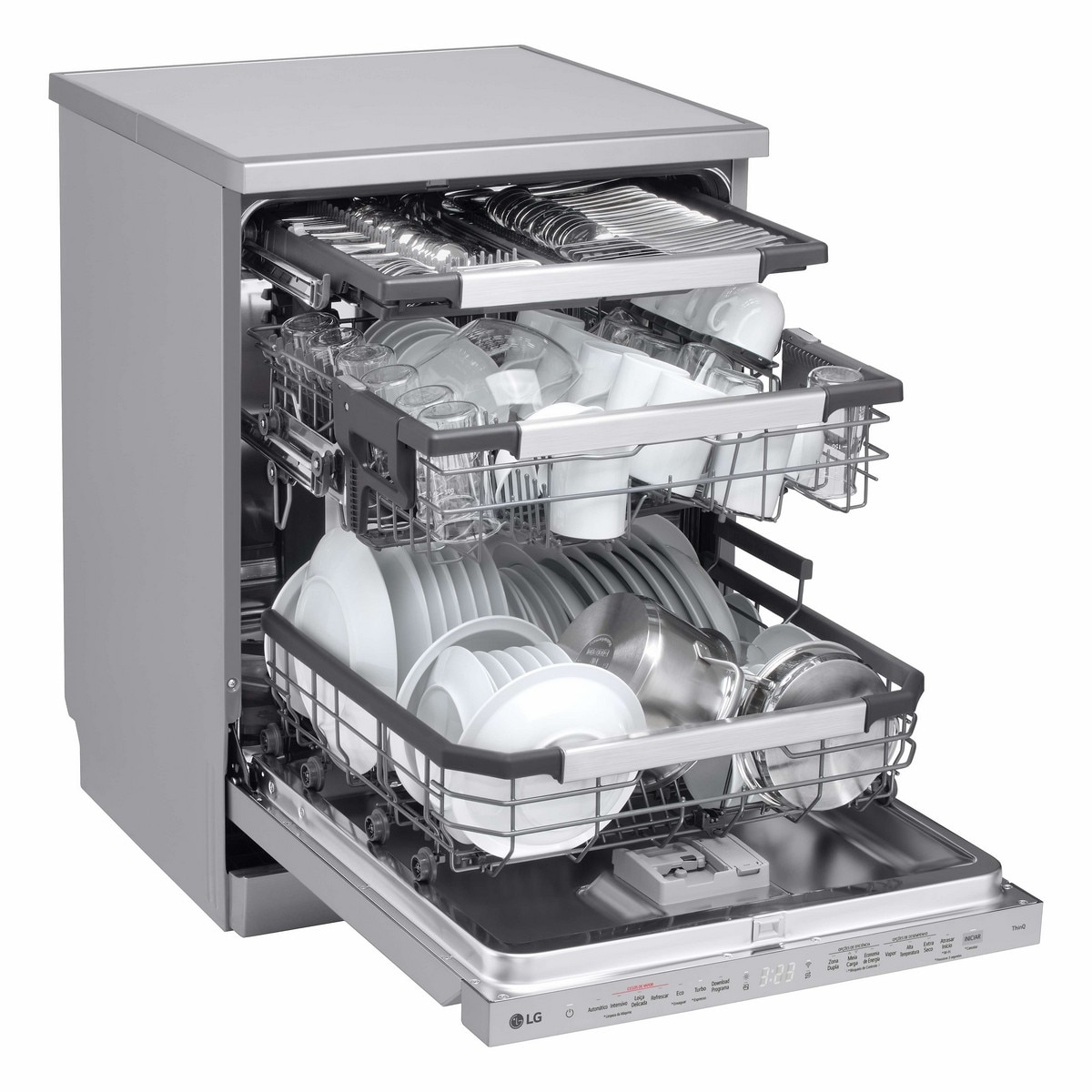 Máquina de Lavar Loiça LG DF587HVS de 14 Conjuntos e 60 cm - Inox Inox-6