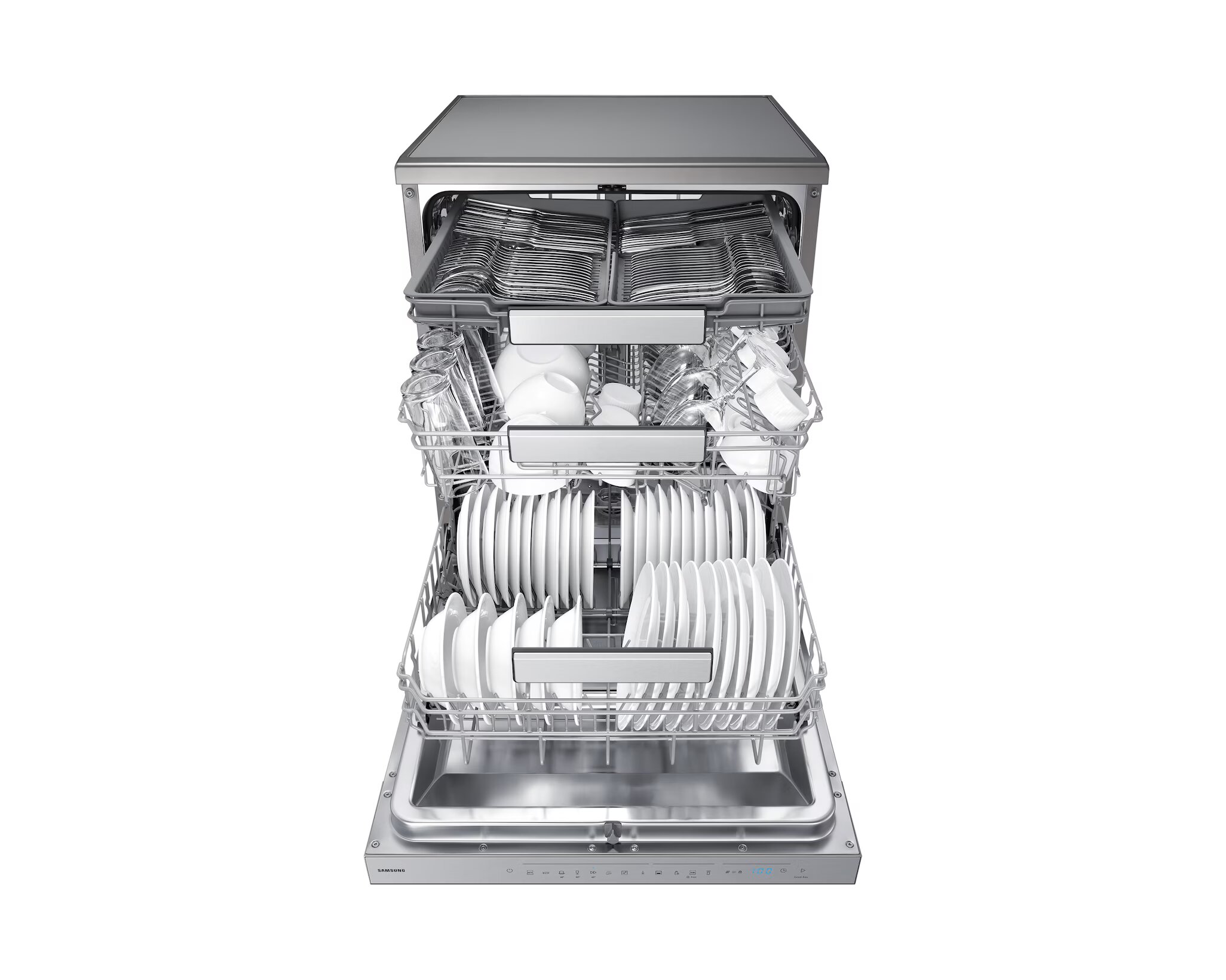 Máquina de Lavar Loiça Samsung DW70H73YCFRU1 de 14 Conjuntos e 60 cm - Aço Inox Aço inoxidável-5