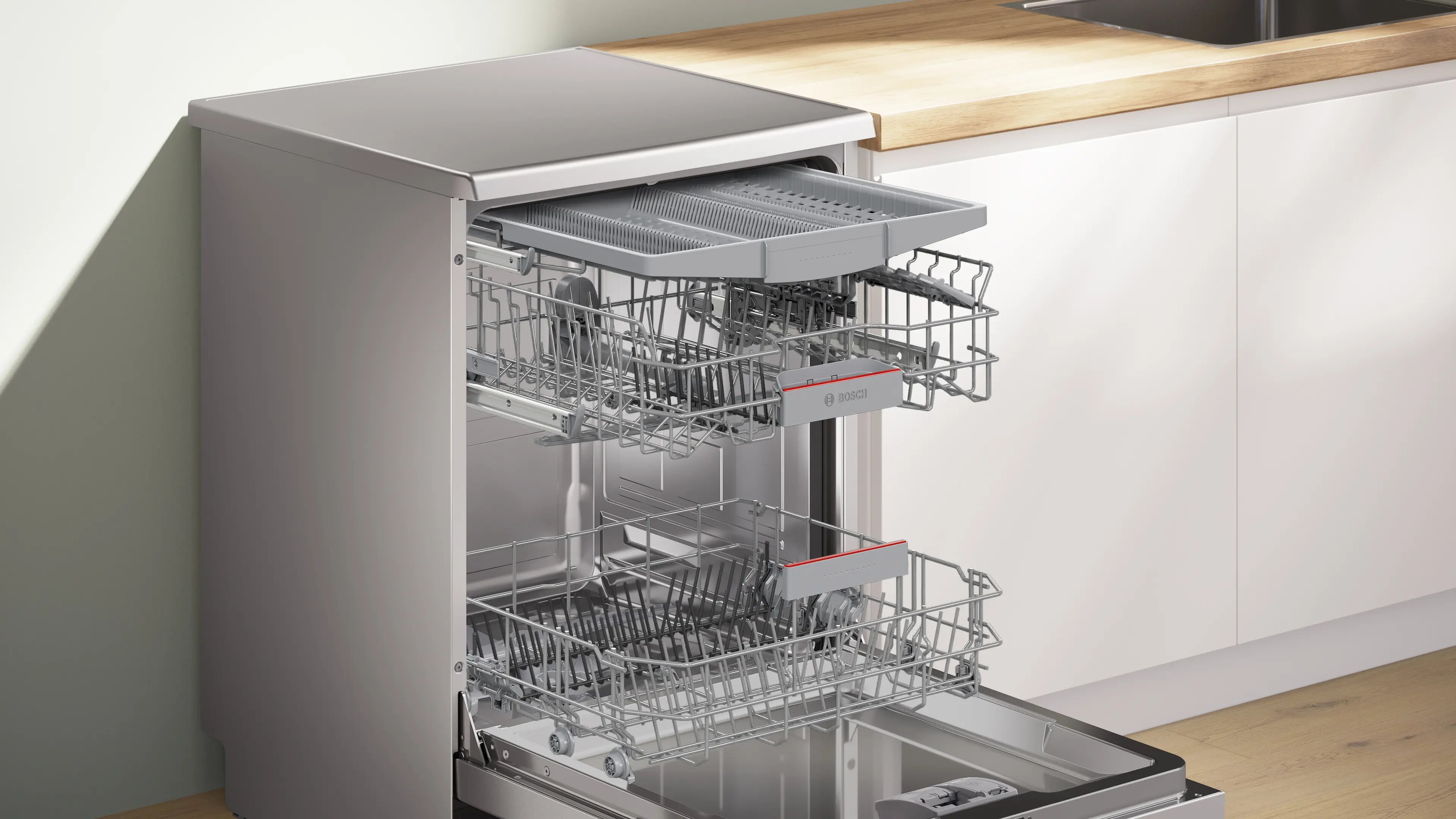 Máquina de Lavar Loiça Bosch Serie 4 SMS4HMI09E de 14 Conjuntos e 60 cm - Inox Antidedadas Aço Antimarcas-5