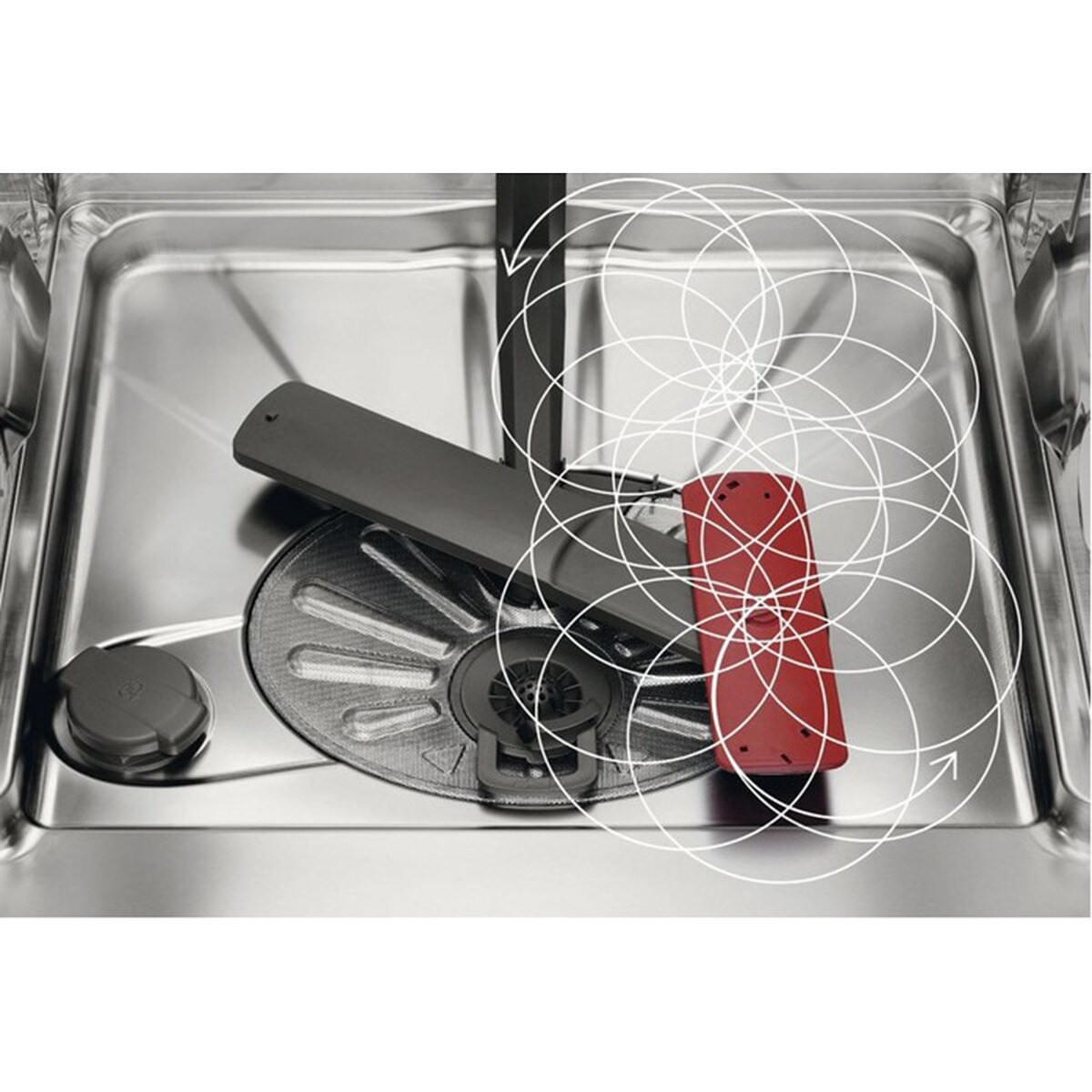 Máquina de Lavar Loiça Encastrável AEG FSE73507P 3.ª Bandeja, de 10 Conjuntos e de 45 cm Aço inoxidável-5