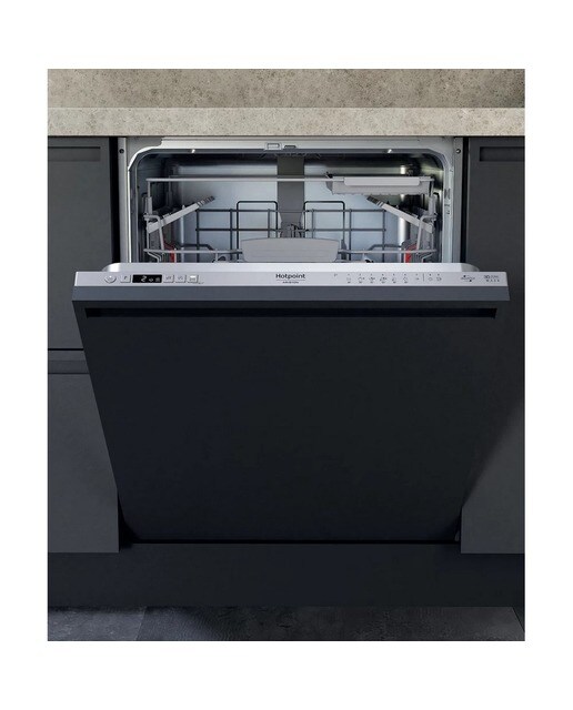 Imagem 0 de Máquina de Lavar Loiça Encastrável HotPoint HIC 3C26 CW de 14 Talheres e de 59,8 cm - Painel Prateado