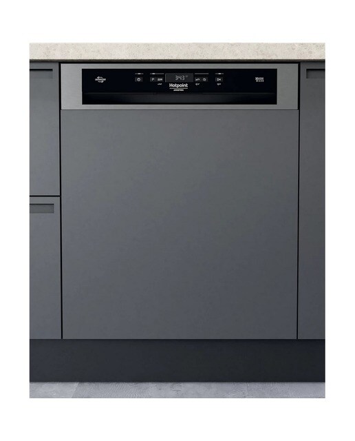 Imagem 0 de Máquina de Lavar Loiça Encastrável HotPoint HBC 3C41 W para 14 Talheres e de 59,8 cm - Inox