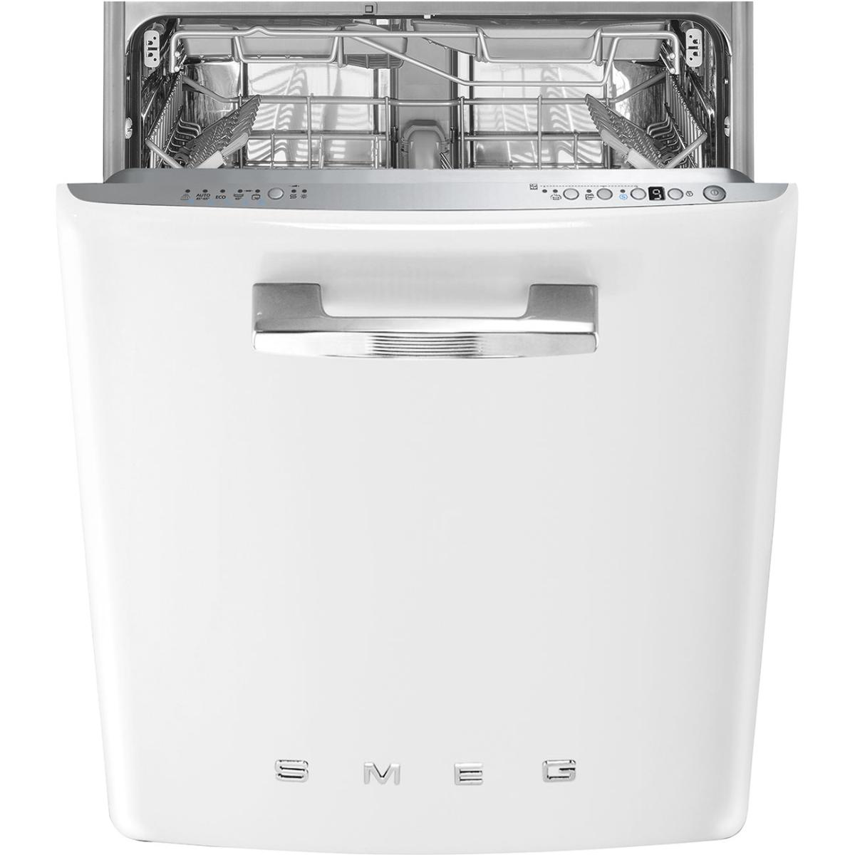 Máquina de Lavar Loiça Sob Bancada Smeg Anni 50 STFABWH3 Sistema de Lavagem Planetário, de 13 Talheres e de 60 cm - Branco Polido Branco-1