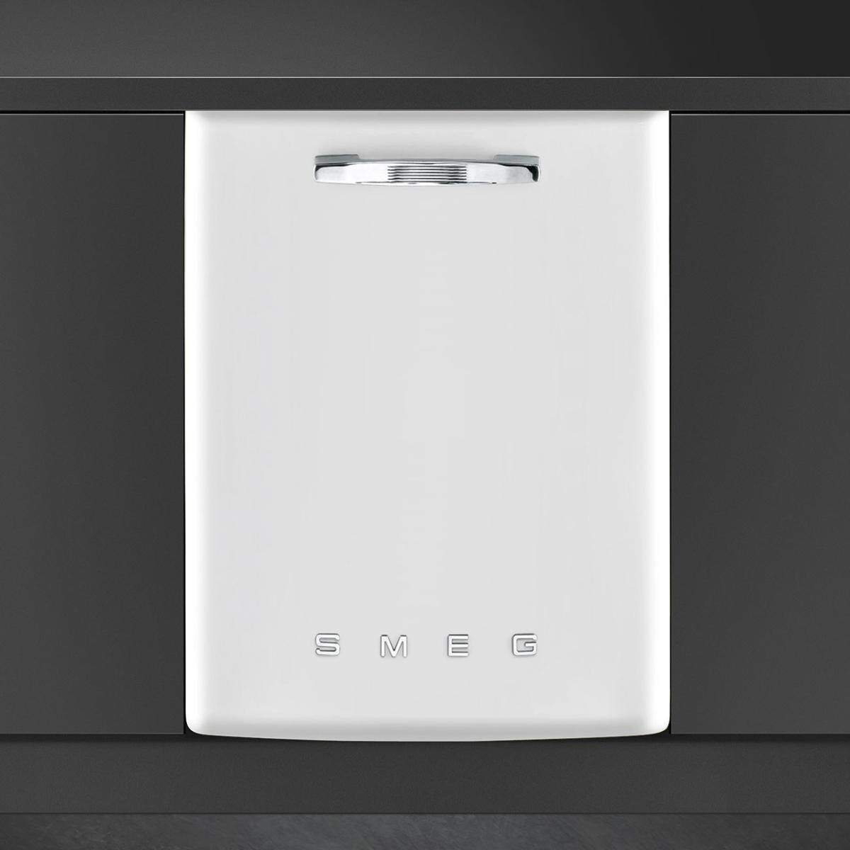 Máquina de Lavar Loiça Sob Bancada Smeg Anni 50 STFABWH3 Sistema de Lavagem Planetário, de 13 Talheres e de 60 cm - Branco Polido Branco-2