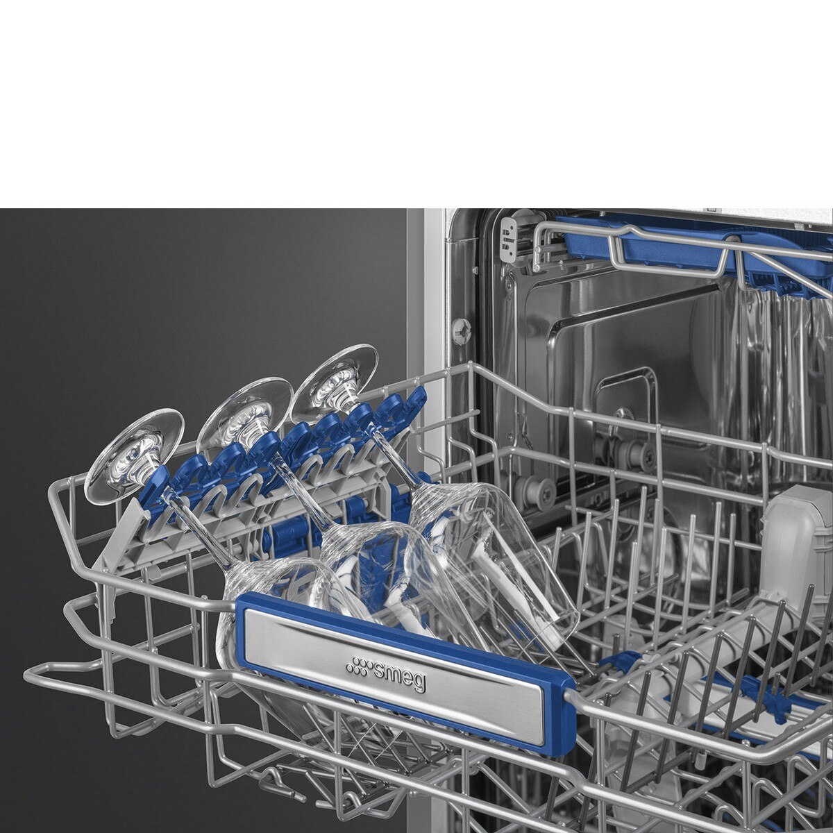 Máquina de Lavar Loiça Encastrável Smeg Universal STL324BQL Sistema de Lavagem Planetário, de 14 Talheres e de 60 cm - Cinza Cinzento-9