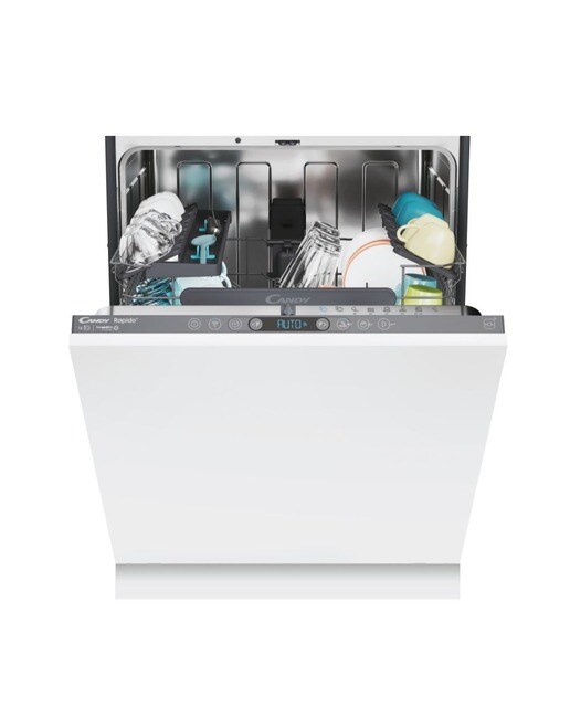 Imagem 0 de Máquina de Lavar Loiça Encastrável Candy Rapidó CI 6C4F0PA com Wi-Fi + BLE de 16 Conjuntos e de 60 cm - Painel Antracite