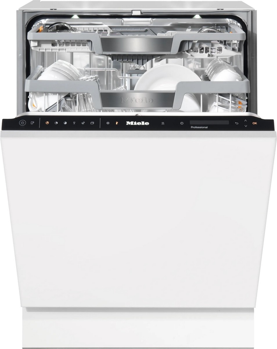 Imagem 0 de Máquina de Lavar Loiça Encastrável Miele PFD104 SCVI XXL de 14 Conjuntos com Gaveta para Talheres 3D MultiFlex e de 60 cm - Painel Preto