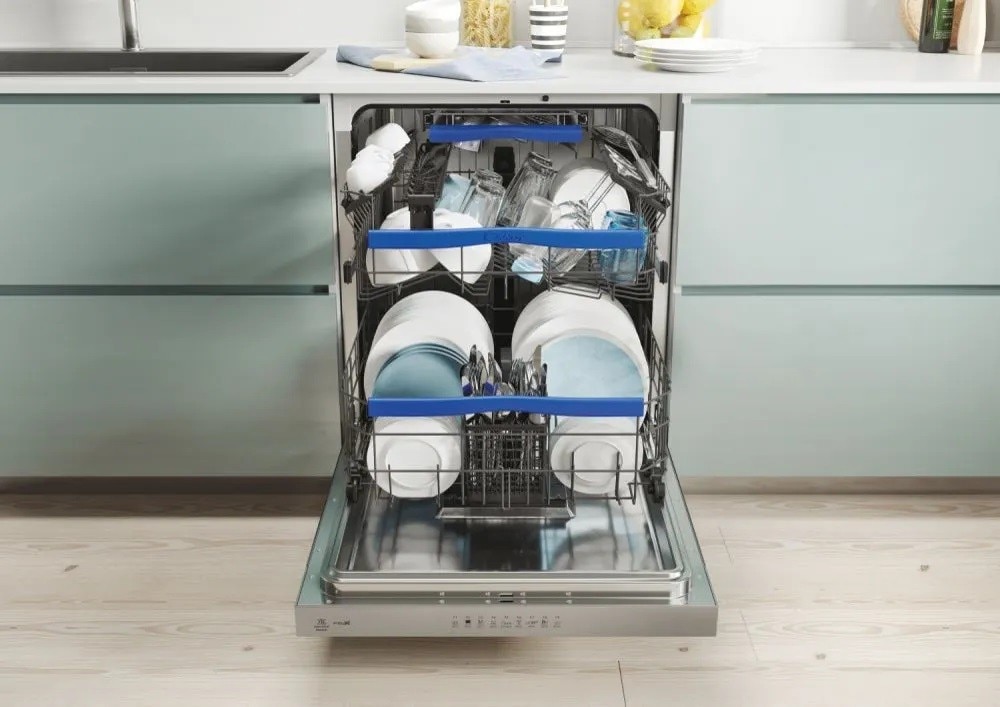 Máquina de Lavar Loiça Encastrável Candy Brava CDSN 4D622PX/E de 16 Conjuntos e de 60 cm - Painel Inox Inox-4